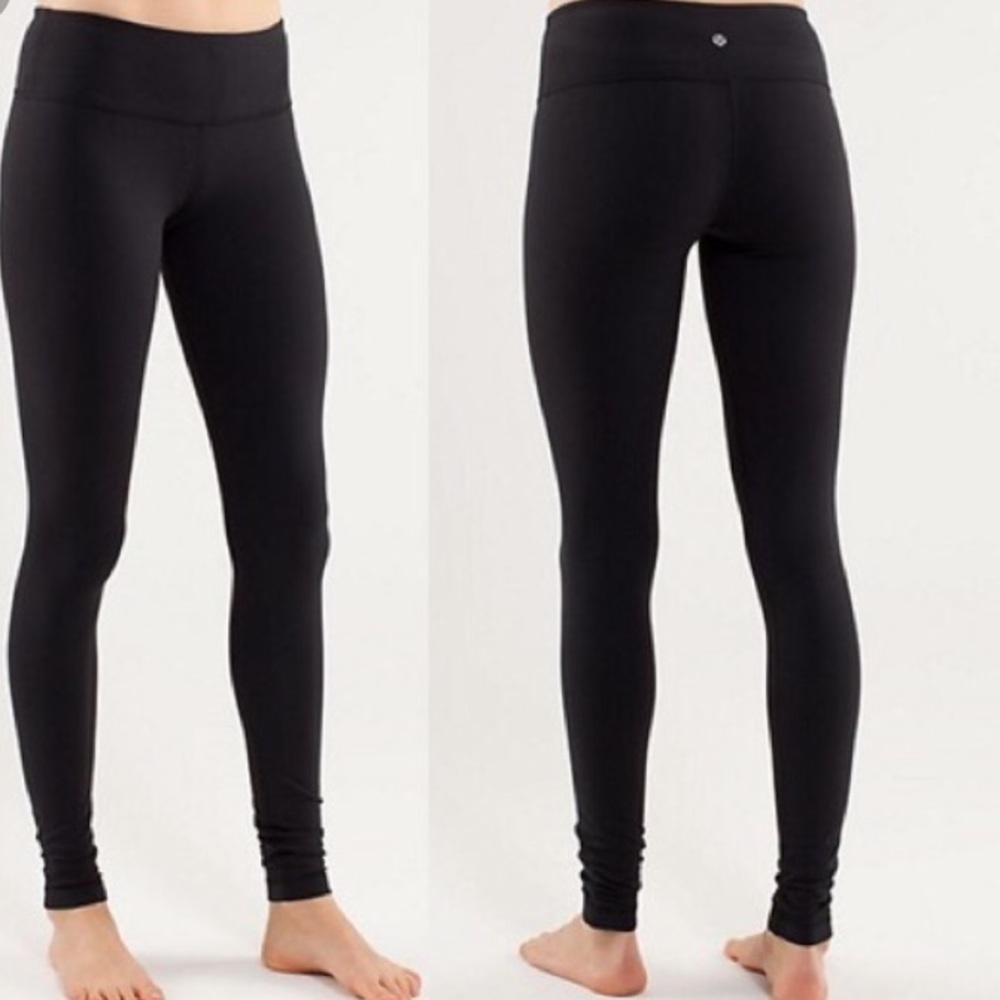 Lululemon black leggings size 4